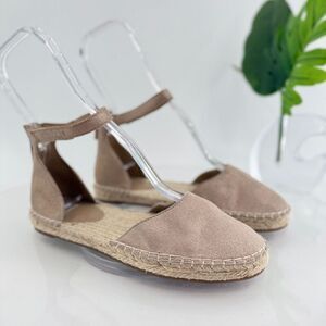 Eileen Fisher Womens Lal Espadrille Flat Size 6 Copper Gold Metallic Leather